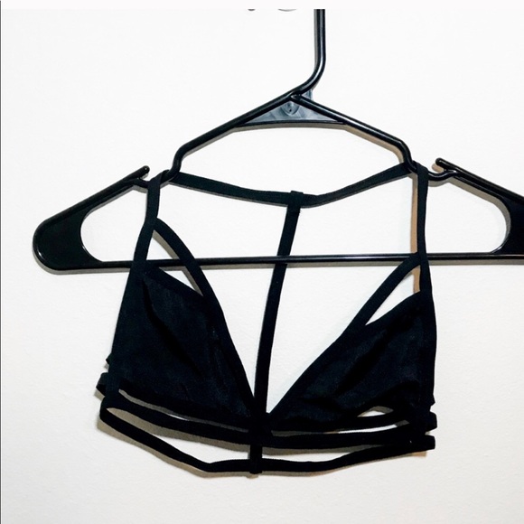 Hot Topic Tops - Strappy Harness Bra Cage Top